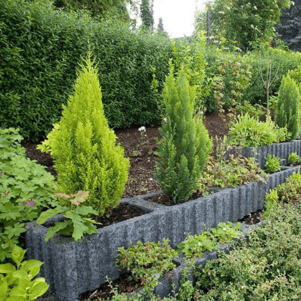 RASTERFLOR vegetačná tvárnica 40x30x25 cm SIVÁ